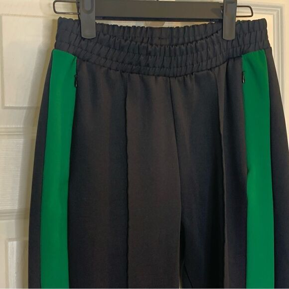 ZARA Joggers Cropped Black and Green Size XS - Picture 7 of 11